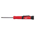 Multi-Bit Screwdriver, Chrome Metal, 4 pcs