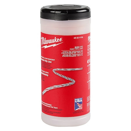 Pull Line, PP, 500 ftx3.4 in, 3.4 in
