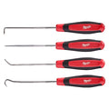 Hook and Pick Set, 8 5/16 in L, Steel, Includes Storage Tray, 4 pc