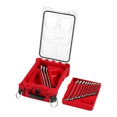 Combination Wrench Set, 15 Tools, SAE