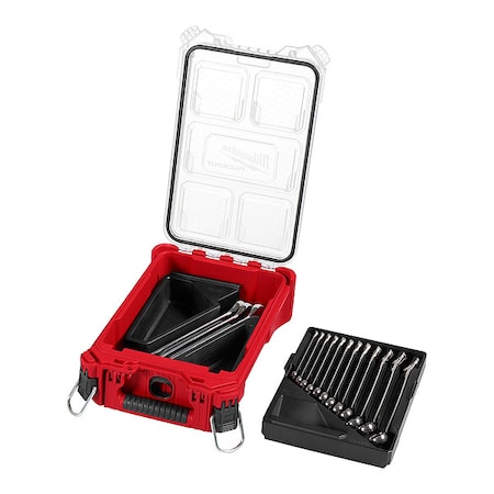 Combination Wrench Set, 15 Tools, Metric