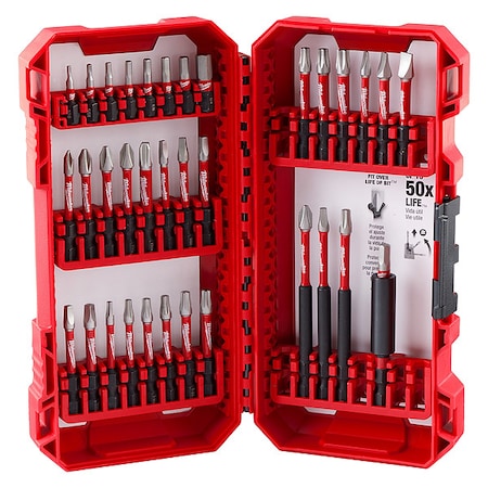 Shockwave Impact Duty Drive Bit, 35pc Set, Includes Case