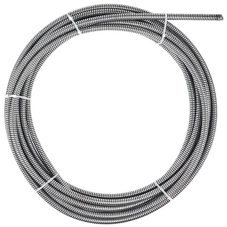 Drain Cleaning Cable, 5/8 in Dia, 25 ft L