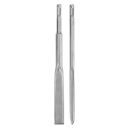 SDS-Plus Sledge Bull Pnt, Flat Chisel 2PK