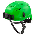 BOLT Green Vented Safety Helmet with IMPACT ARMOR Liner - Type 2, Class C