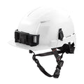 BOLT White Front Brim Safety Helmet with IMPACT ARMOR Liner - Type 2, Class E