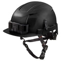 BOLT Black Front Brim Safety Helmet with IMPACT ARMOR Liner - Type 2, Class E
