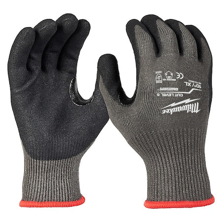 Work Gloves, Cut Level A5 , Nitrile , Sandy , XL 1 PR