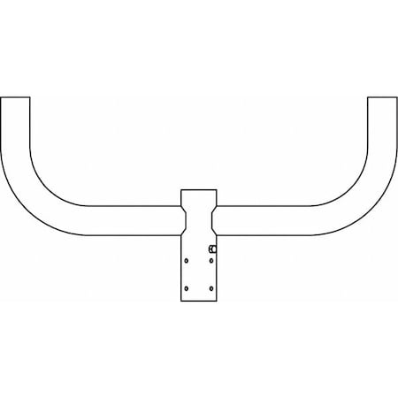 Pole Bracket, Steel Housing, 30"L, 2-3/8"W