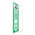 FIRST AID, 4 in W x 18 in H, L-Shape Projection, PETG, 480W55