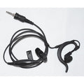 Earpiece Microphone, Black, 48" Cord L