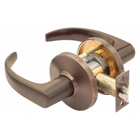 Door Lever Lockset, 4-7/8" Strike Dim