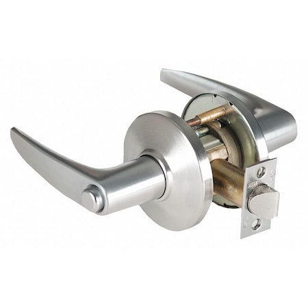 Door Lever Lockset, 2-3/4" Strike Dim
