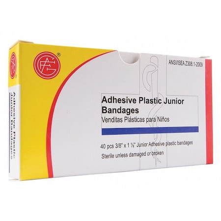 Strip Bandages, 1 1/2" L x 3/8" W, PK40