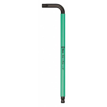 Plain L Key Hex Key, 1/4 in Tip Size, 7 1/4 in Long, 1 5/16 in Short