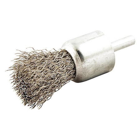 End Brush, Crimped, 1" dia., 22000 rpm
