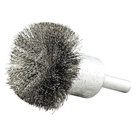 End Brush, Crimped, 1-1/2" dia., 20000 rpm