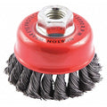 Cup Brush, Knotted, 3-1/2" dia., Arbor Hole