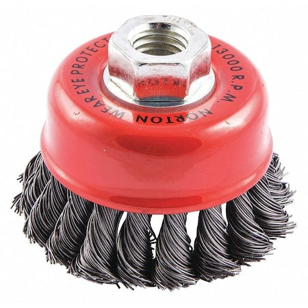 Cup Brush, Knotted, 3-1/2" dia., Arbor Hole