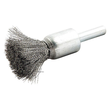 End Brush, Crimped, 1/2" dia., 25000 rpm