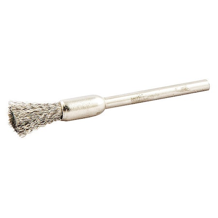 End Brush, Crimped, 1/4 dia., SS