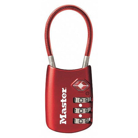 Combination Padlock, Number of Dials 3