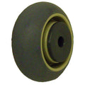 Caster Wheel, 3" Wheel Dia., Beige Wheel