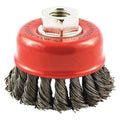 Cup Brush, Knotted, 2-3/4" dia., Arbor Hole