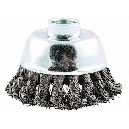 Cup Brush, Knotted, 2-3/4" dia., Arbor Hole