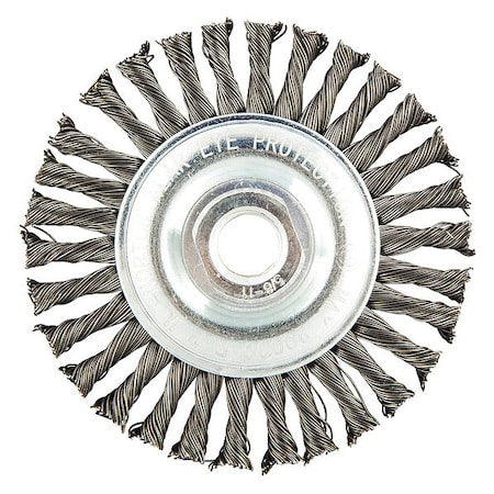Wire Wheel Brush, Twisted, Carbon Steel