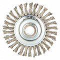Wire Wheel Brush, Twisted, Stainless Steel