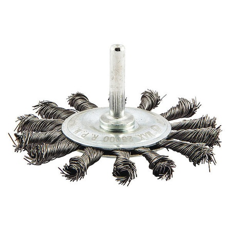 Wire Wheel Brush, Knotted, Carbon Steel