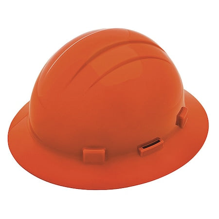 Hard Hat, Americana, Polyethylene, 4 Point Ratchet, Type 1, Class E, Orange