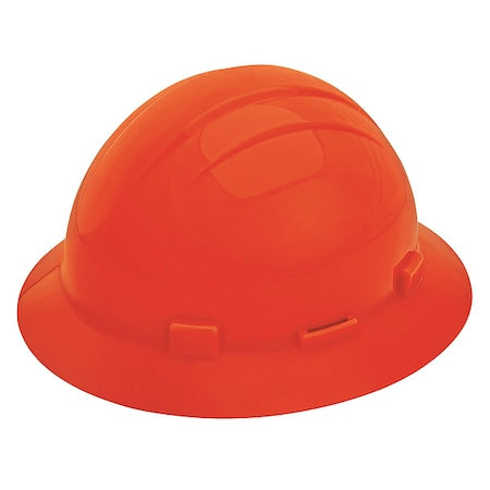 Hard Hat, Americana, Polyethylene, 4 Point Pinlock, Type 1, Class E, Hi-Vis Orange
