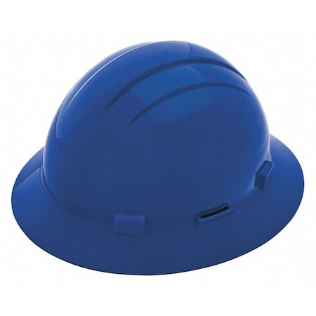 Hard Hat, Americana, Polyethylene, 4 Point Ratchet, Type 1, Class E, Blue