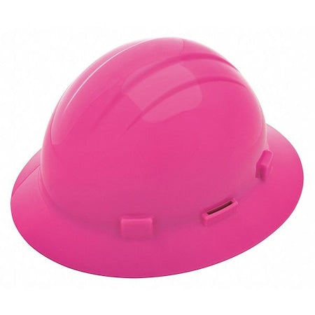 Hard Hat, Americana, Polyethylene, 4 Point Pinlock, Type 1, Class E, Hi-Vis Pink