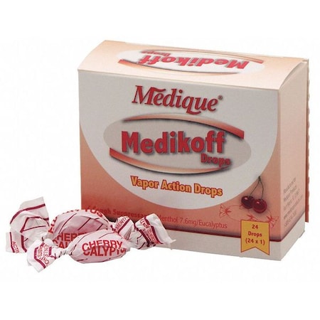 Cough Drops, Lozenge, 7.6mg Size, PK24