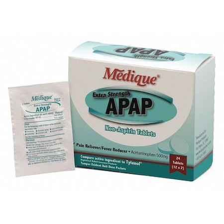 Pain Relief, Tablet, 500mg Size, PK24