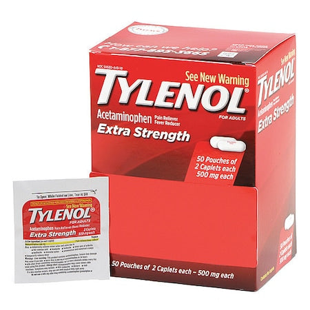 Pain Relief, Tablet, 500mg Size, 50PK