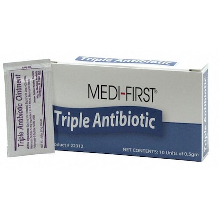 Antibiotics, Ointment, 0.170 oz., PK10