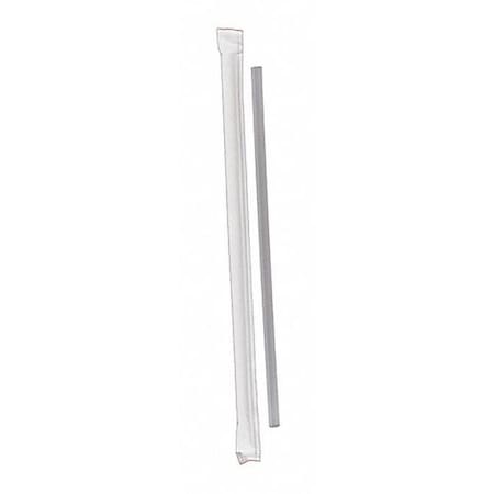 Jumbo Straw, 7-3/4" L, Translucent, PK12000