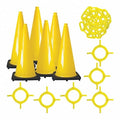 Traffic Cone Kit, Yellow, 50 ft Length, Gloss