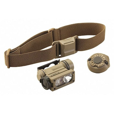Tactical Headlamp, 55 lm, Coyote, 1.07" dia