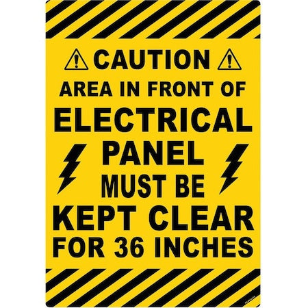 Floor Sign, 20 in H, 14 in W, Vinyl, Vertical Rectangle, English, FS-2014-610