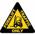 Anti-Slip Floor Sign, 15 in H, 15 in W, Vinyl, Triangle, English, FS-15T-403