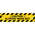 Floor Sign, 6 in H, 24 in W, Vinyl, Horizontal Rectangle, English, FS-624-623