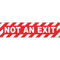 Floor Sign, 6 in H, 24 in W, Vinyl, Horizontal Rectangle, English, FS-624-905