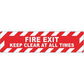 Floor Sign, 6 in H, 24 in W, Vinyl, Horizontal Rectangle, English, FS-624-906