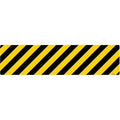 Anti-Slip Floor Sign, 6 in H, 24 in W, Vinyl, Horizontal Rectangle, English, FS-624-909