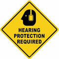 Anti-Slip Floor Sign, 17 in H, 17 in W, Vinyl, Diamond, English, FS-DIAM-506